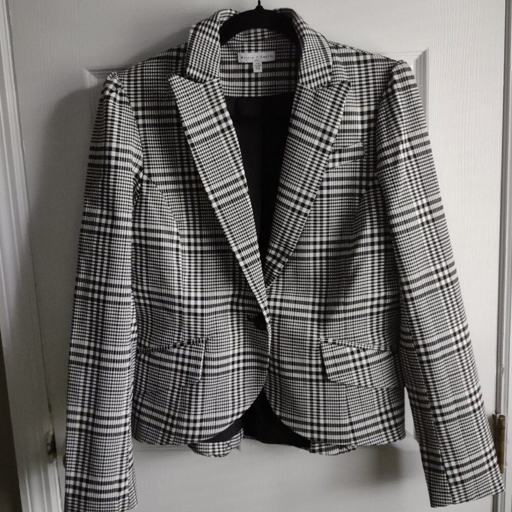 Maison d'Amelie - plaid blazer jacket - similar to WHBM jacket styles - EUC